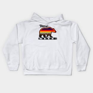 Protecting the people Black Bear Kids Hoodie